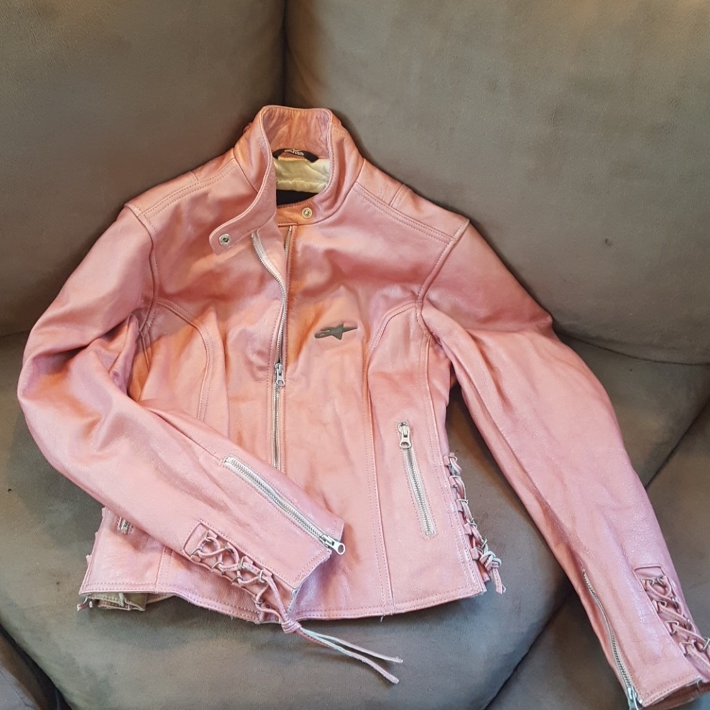 Stella alpinestars leather riding jacket **RARE**